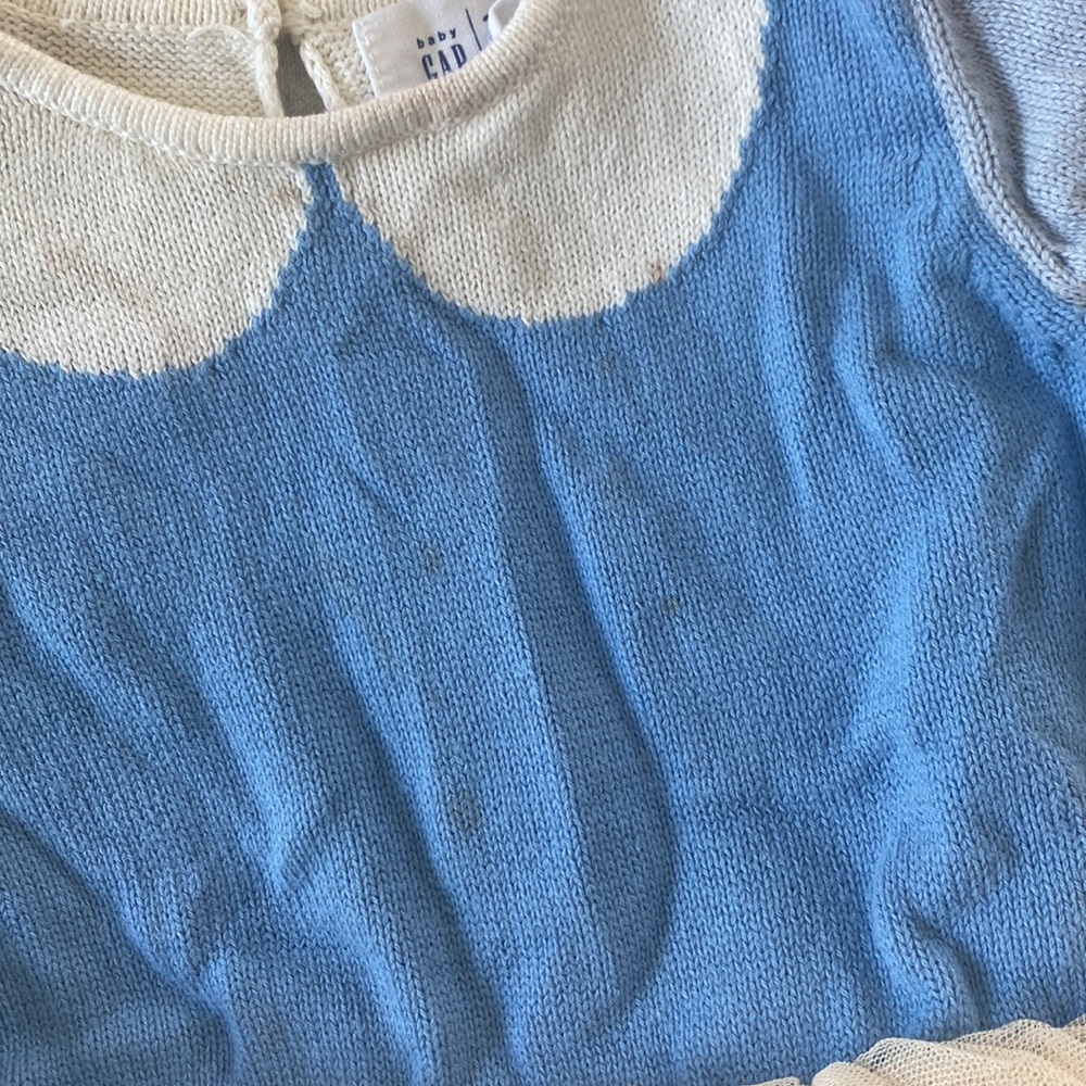 Gap Snow White Knit Tutu Sweater Dress - Picture 3 of 7